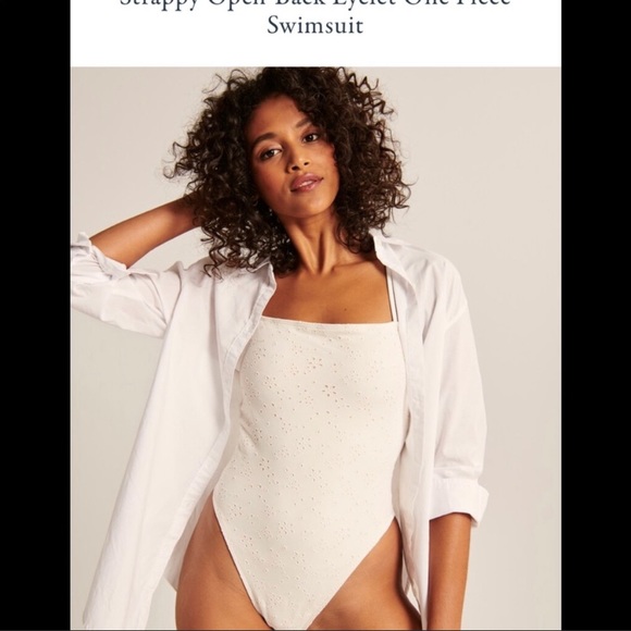 Abercrombie & Fitch black and white (NOT SAME COLOR AS PICTURE) one piece swim - Picture 1 of 5